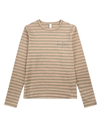 MKC-104 MEMOI STRIPE LONG SLEEVE T-SHIRT
