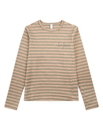 MKC-104 MEMOI STRIPE LONG SLEEVE T-SHIRT