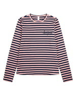 MKC-104 MEMOI STRIPE LONG SLEEVE T-SHIRT