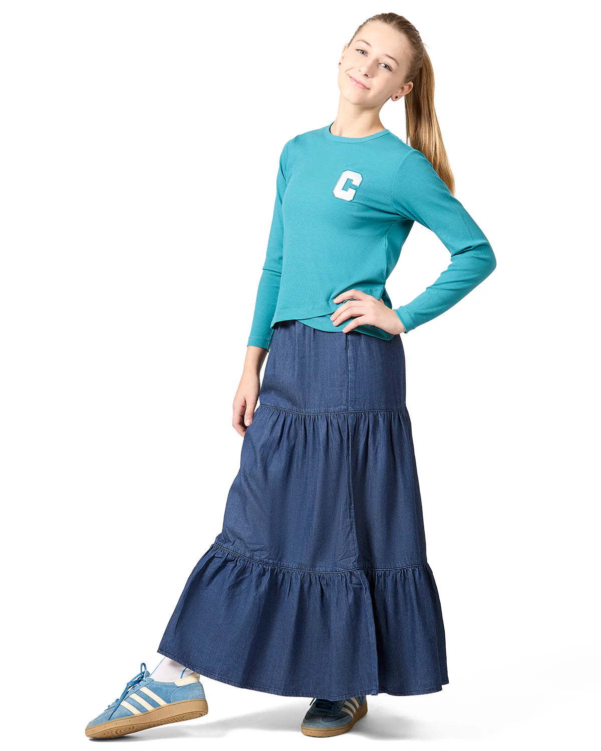 MKC-105 MEMOI CAMP RIB LS T-SHIRT