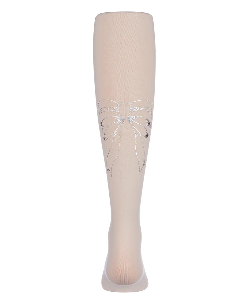 mkf-4020 Memoi bow back printed tights