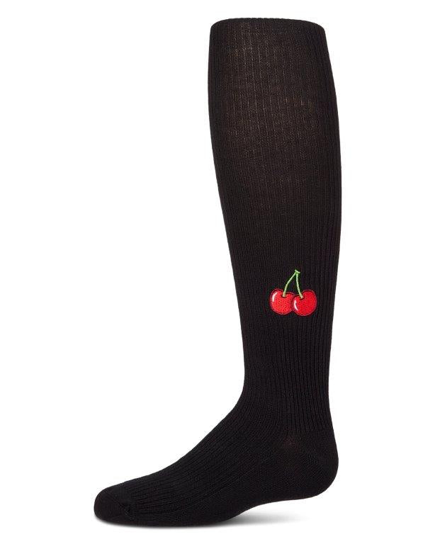 MKF-4079 MEMOI BLACK CHERRY COTTON TIGHTS