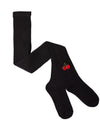 MKF-4079 MEMOI BLACK CHERRY COTTON TIGHTS