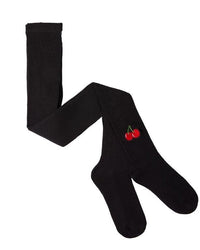 MKF-4079 MEMOI BLACK CHERRY COTTON TIGHTS