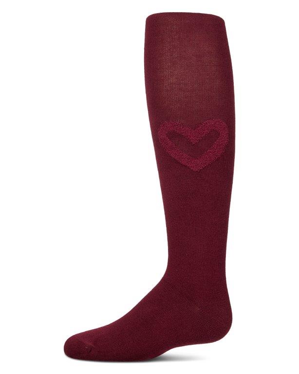 MKF-4084 MEMOI TERRY HEART COTTON TIGHTS