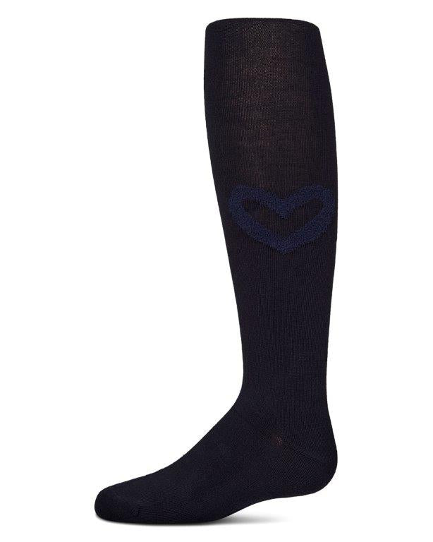 MKF-4084 MEMOI TERRY HEART COTTON TIGHTS
