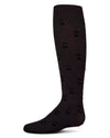 MKF-4089 MEMOI CHERRY FLOCKED OPAQUE TIGHTS