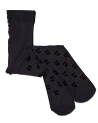 MKF-4089 MEMOI CHERRY FLOCKED OPAQUE TIGHTS