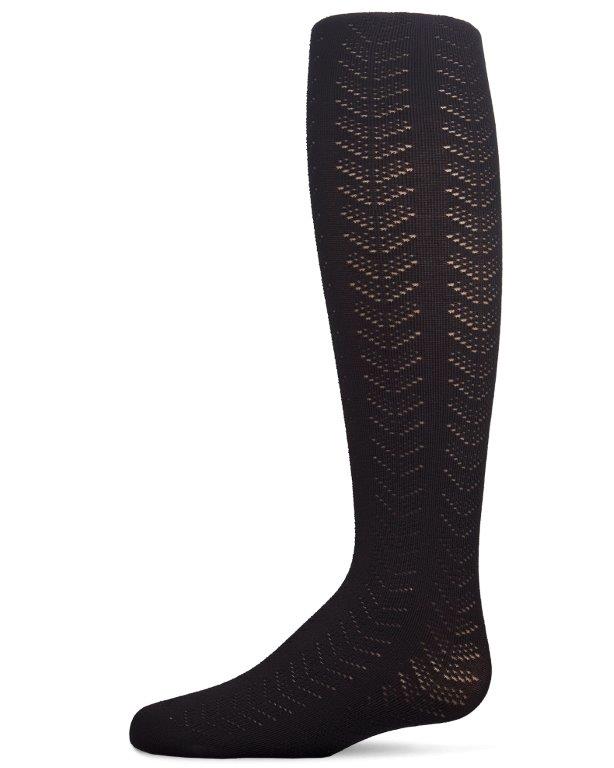 MKF-4094 MEMOI MULTI CHEVRON STITCH TIGHTS