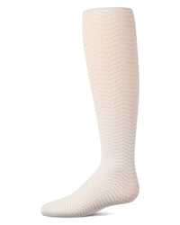 MKF-4101 MEMOI OPEN WORK WAVY TIGHTS