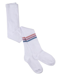 MKF-4105 MEMOI TRIPE STRIPE COTTON TIGHTS