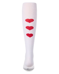 MKF-4106 MEMOI TRIPE HEART COTTON TIGHTS