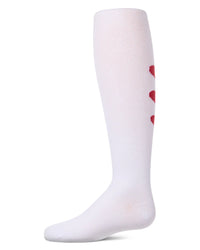MKF-4106 MEMOI TRIPE HEART COTTON TIGHTS