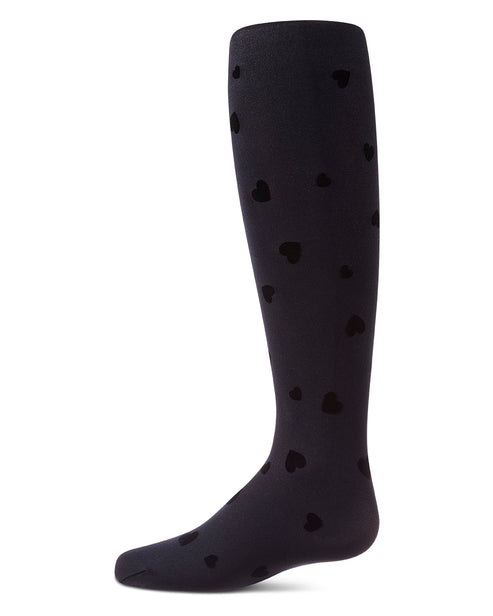 MKF-4110 MEMOI CLUSTER HEARTS FLOCK TIGHTS