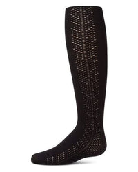 MKF-4123 MEMOI LIGHTWEIGHT SIDE DROP STITCH COTTON TIGHTS