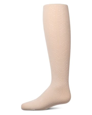 MKF-4123 MEMOI LIGHTWEIGHT SIDE DROP STITCH COTTON TIGHTS