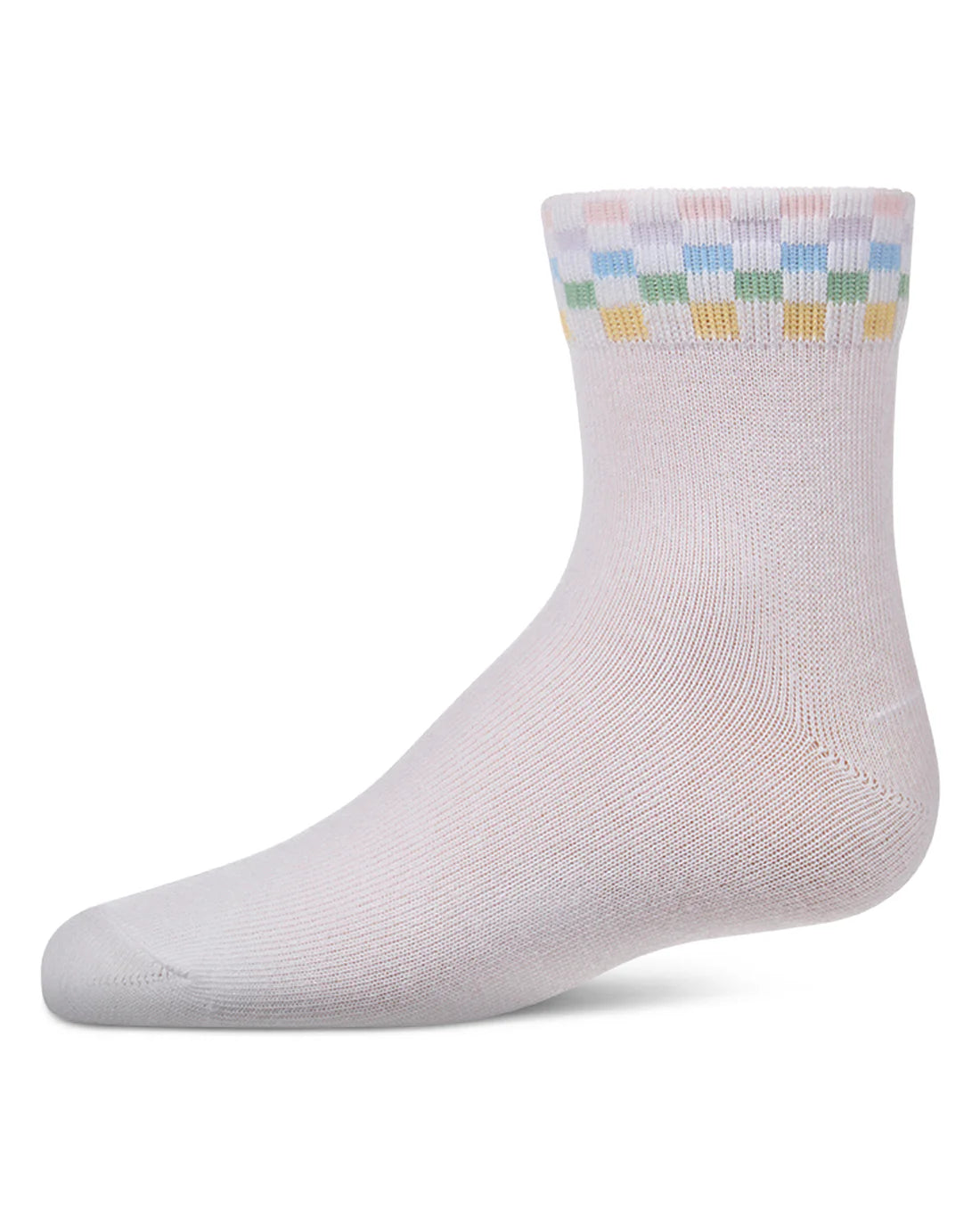 MKF-6102 MEMOI PASTEL RACE CAR CREW SOCK