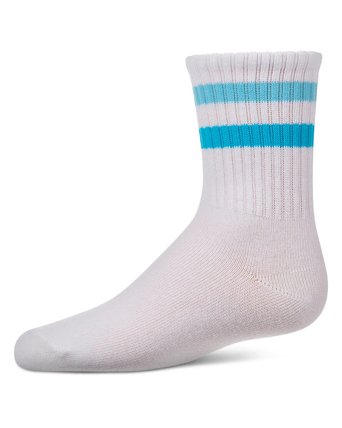 MKF-6105 MEMOI DOUBLE STRIPE CREW SOCK