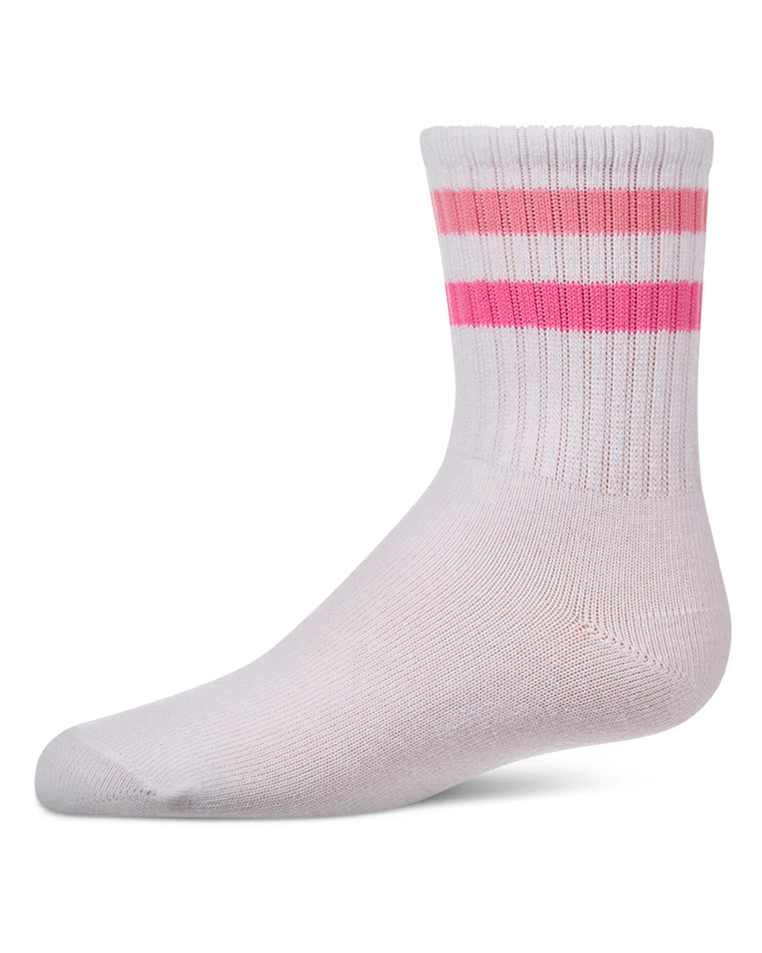 MKF-6105 MEMOI DOUBLE STRIPE CREW SOCK