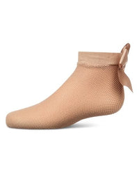 MKF-6127 MEMOI FISHNET BOW ANKLET SOCK