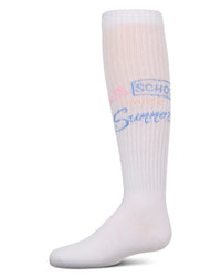MKF-7186 MEMOI LESS SCHOOL MORE SUMMER KNEE HIGH
