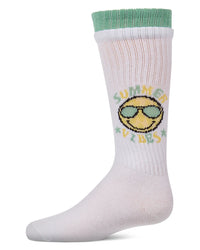 MKF-7223 MEMOI SUMMER VIBE DUAL LAYER KNEE SOCK