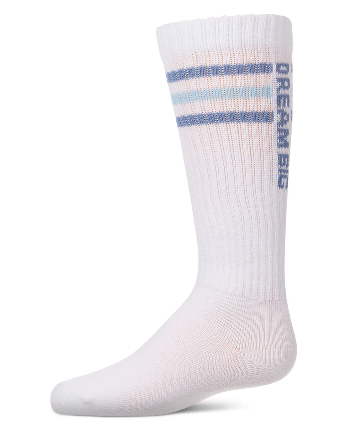 MKF-7225 MEMOI TRIPLE STRIPE DREAM BIG KNEE SOCK