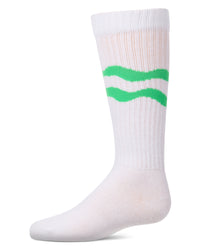 MKF-7227 MEMOI DOUBLE WAVE KNEE SOCK
