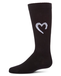 MKF-7235 MEMOI OPEN HEART KNEE SOCK