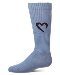 MKF-7235 MEMOI OPEN HEART KNEE SOCK