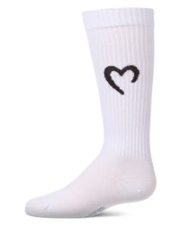MKF-7235 MEMOI OPEN HEART KNEE SOCK