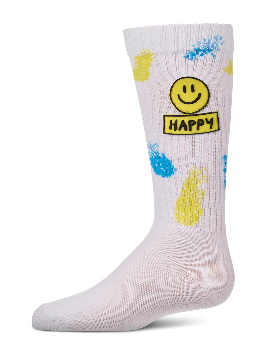 MKF-7242 MEMOI HAPPY PAINT KNEE SOCKS