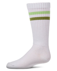 MKF-7251 MEMOI DOUBLE STRIPE KNEE SOCK