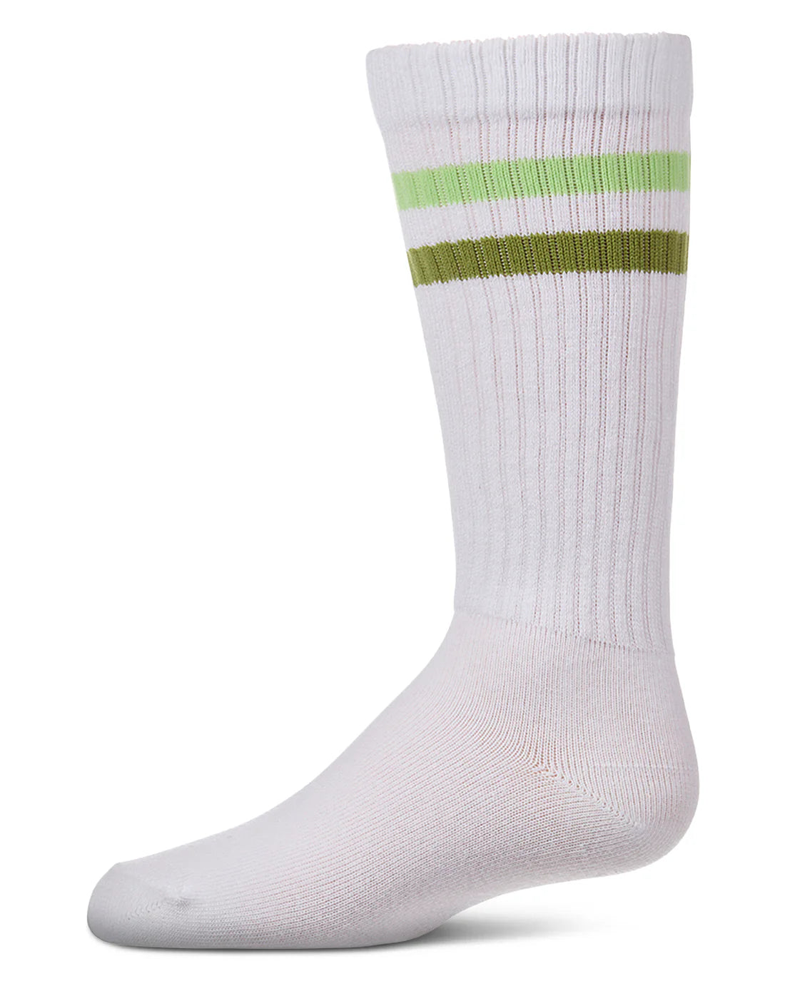 MKF-7251 MEMOI DOUBLE STRIPE KNEE SOCK
