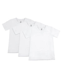 MKU1200 MEMOI  BOYS V-NECK SS TEE 3PK