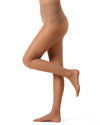 MM-207 MEMOI CRYSTAL SHEER SEAMLESS TOP PANTYHOSE
