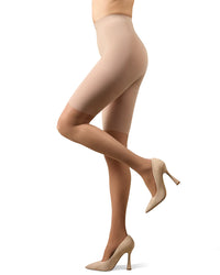 MM-320 MEMOI HALF & HALF SUPPORT LEG TIGHTS