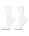 MO-612 MEMOI 2PK  THIN RIBBED CREW SOCKS