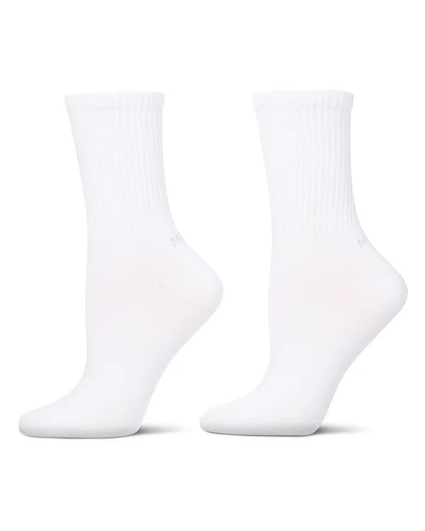 MO-612 MEMOI 2PK  THIN RIBBED CREW SOCKS