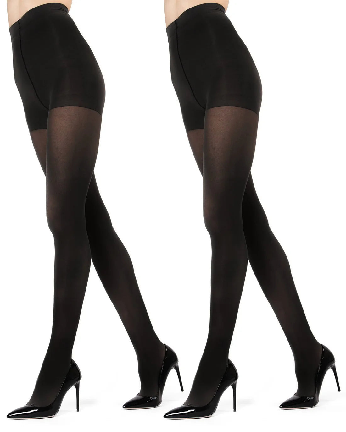 MO-646 MEMOI 2PK MICROFIBER OPAQUE TIGHTS