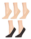 MP046 MEMOI 5PK FINE EDGE NO SHOW LINER SOCK