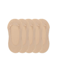 MP046 MEMOI 5PK FINE EDGE NO SHOW LINER SOCK