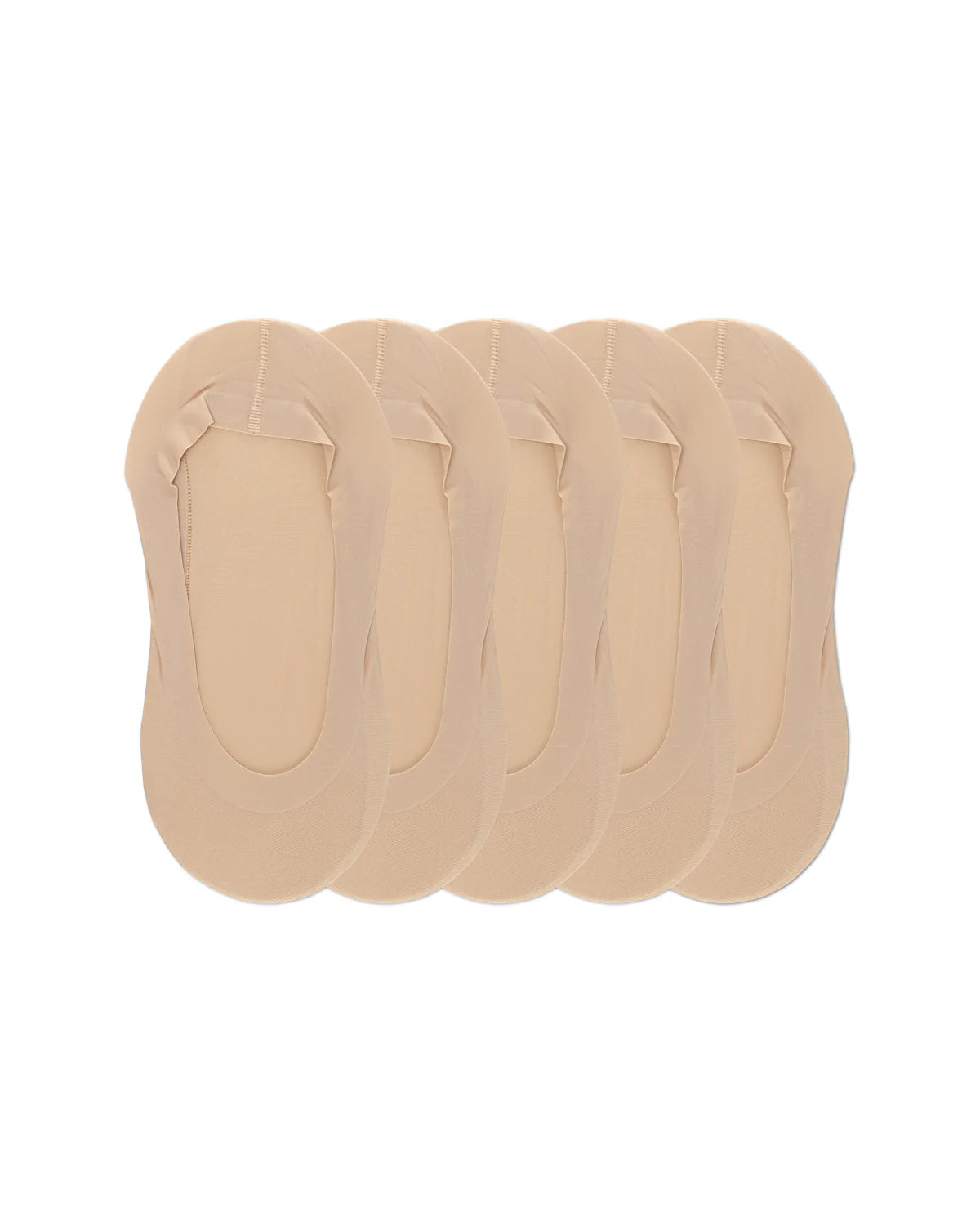 MP046 MEMOI 5PK FINE EDGE NO SHOW LINER SOCK