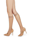 MS-7093 MEMOI SILKY 12DN SHEER KNEE HIGH 3PK