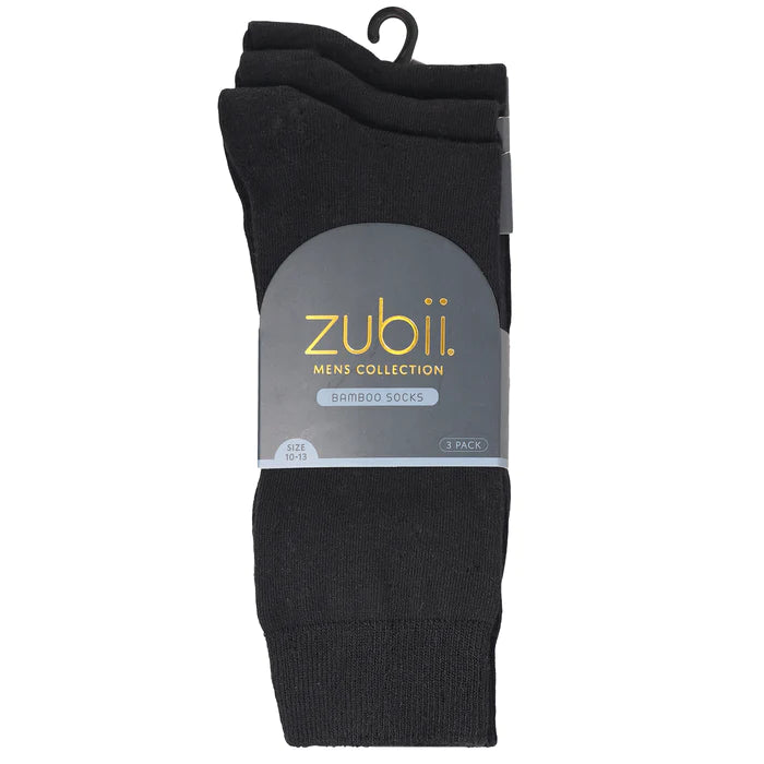 190 ZUBII MENS BAMBOO FLAT 3PK