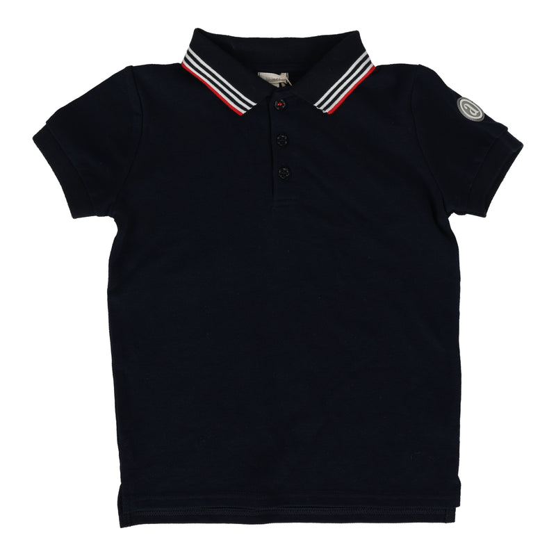 LIL LEGS MULTI STRIPE COLLAR SS POLO