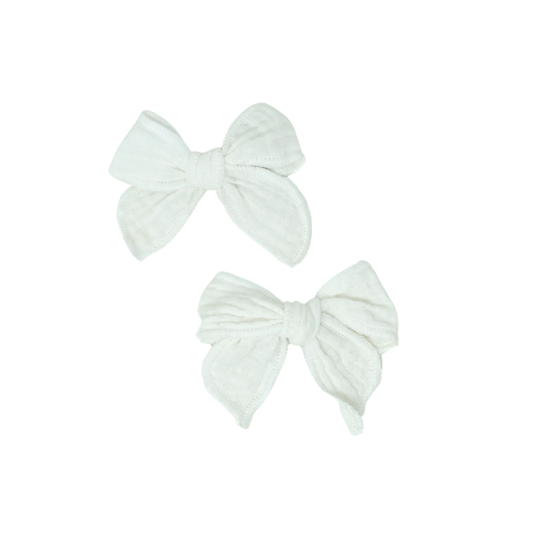 BANDEAU MUSLIN BOW CLIP