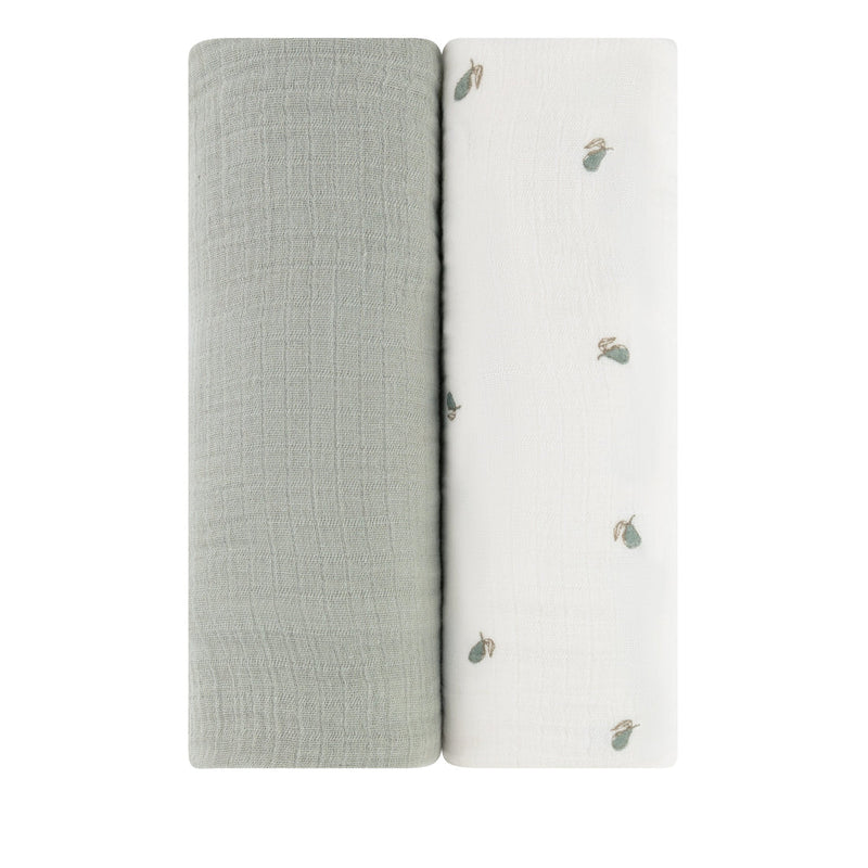ELYS & CO 2PK COTTON MUSLIN SWADDLE SET