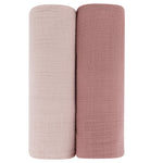 ELYS & CO 2PK COTTON MUSLIN SWADDLE SET