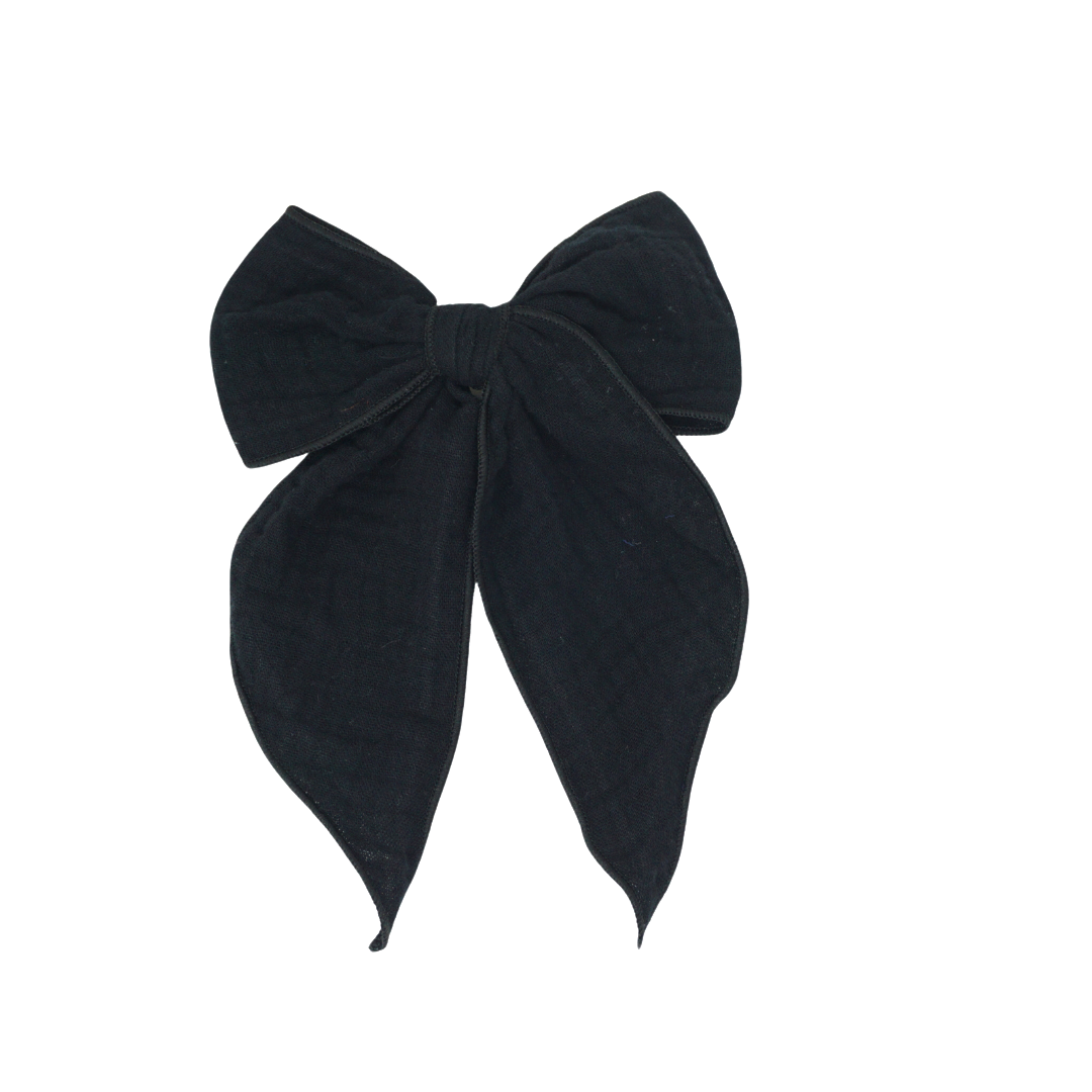 BANDEAU MUSLIN BOW CLIP